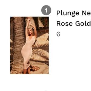 Oh Polly - Plunge Halter Neck Shimmer Dress